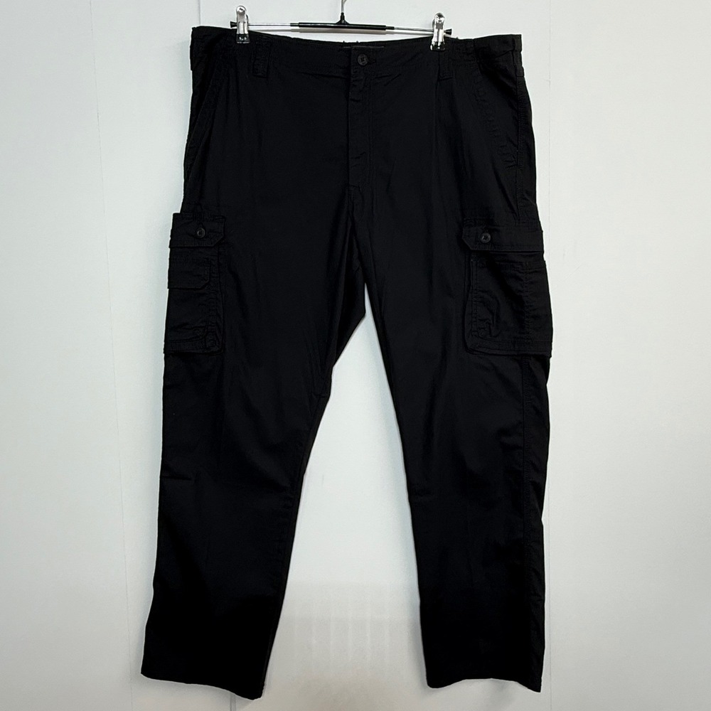 NEW Lee Pants Mens 42x32 Black Wyoming Relax Fit Ripstop Cargo Utility